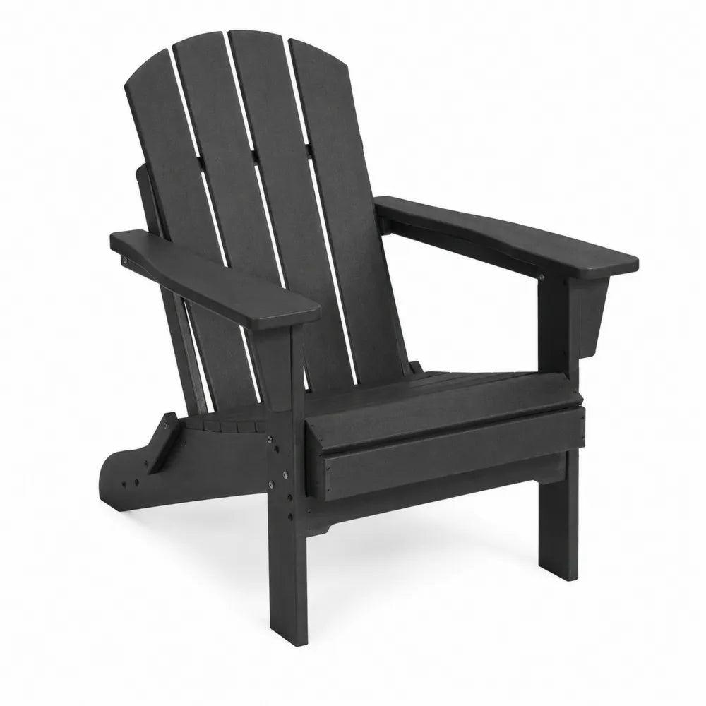 Sedia Adirondack in Legno Composito Nero