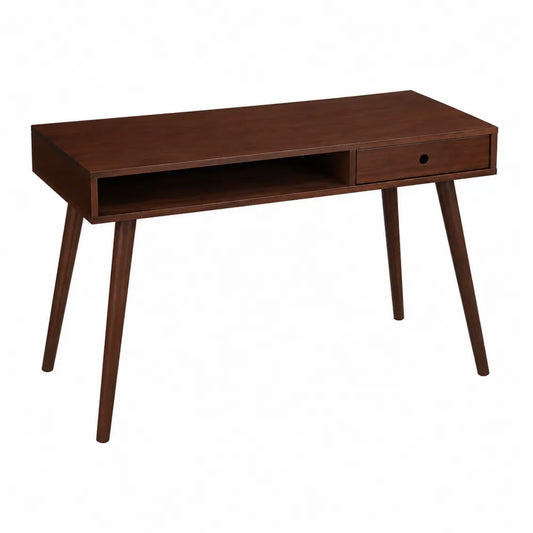 Scrivania rettangolare in legno Marrone 120x50x75cm