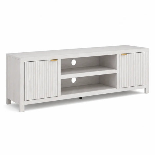 Mobile TV in MDF Bianco 140x40x45 cm