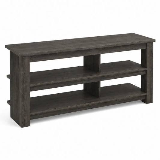 Mensola TV in Legno MDF Marrone Scuro 120x40x60 cm