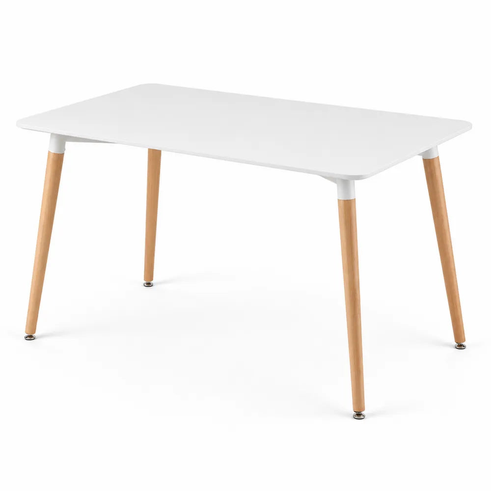 Tavolo da pranzo rettangolare in legno e MDF 120x60x75 cm